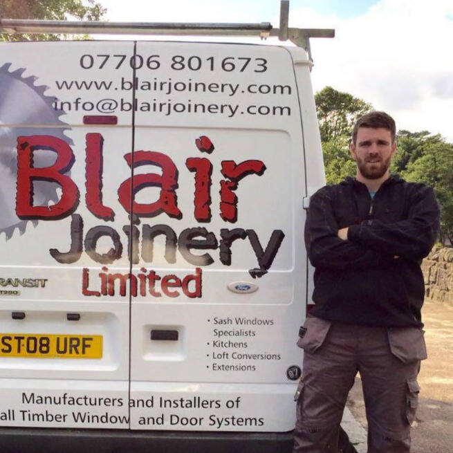 "Detailed timber work by Blair Joinery Ltd"